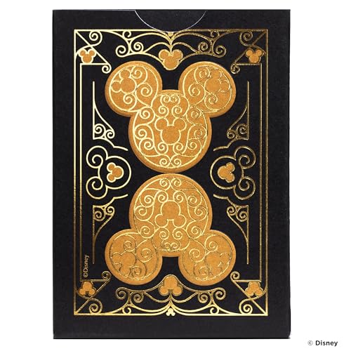 Bicycle Disney Mickey Mouse Black and Gold Playing Cards with Metalluxe Foil