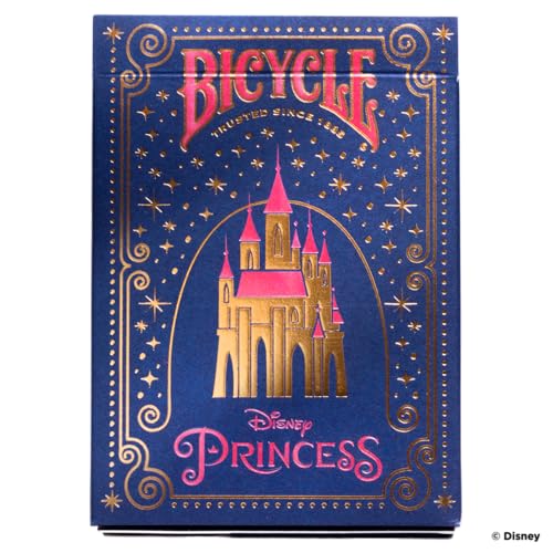 Bicycle Disney Princess Playing Cards – Pink or Blue Deck with 12 Princess Court Cards