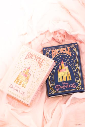Bicycle Disney Princess Playing Cards – Pink or Blue Deck with 12 Princess Court Cards