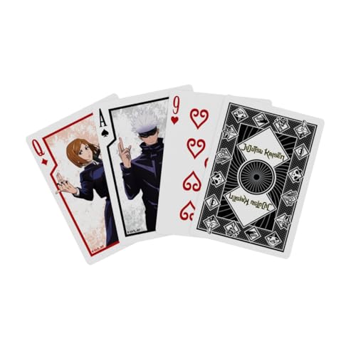 Bicycle Jujutsu Kaisen Collectible Deck of Cards – Official Anime Playing Cards, Poker Size, 52 Cards