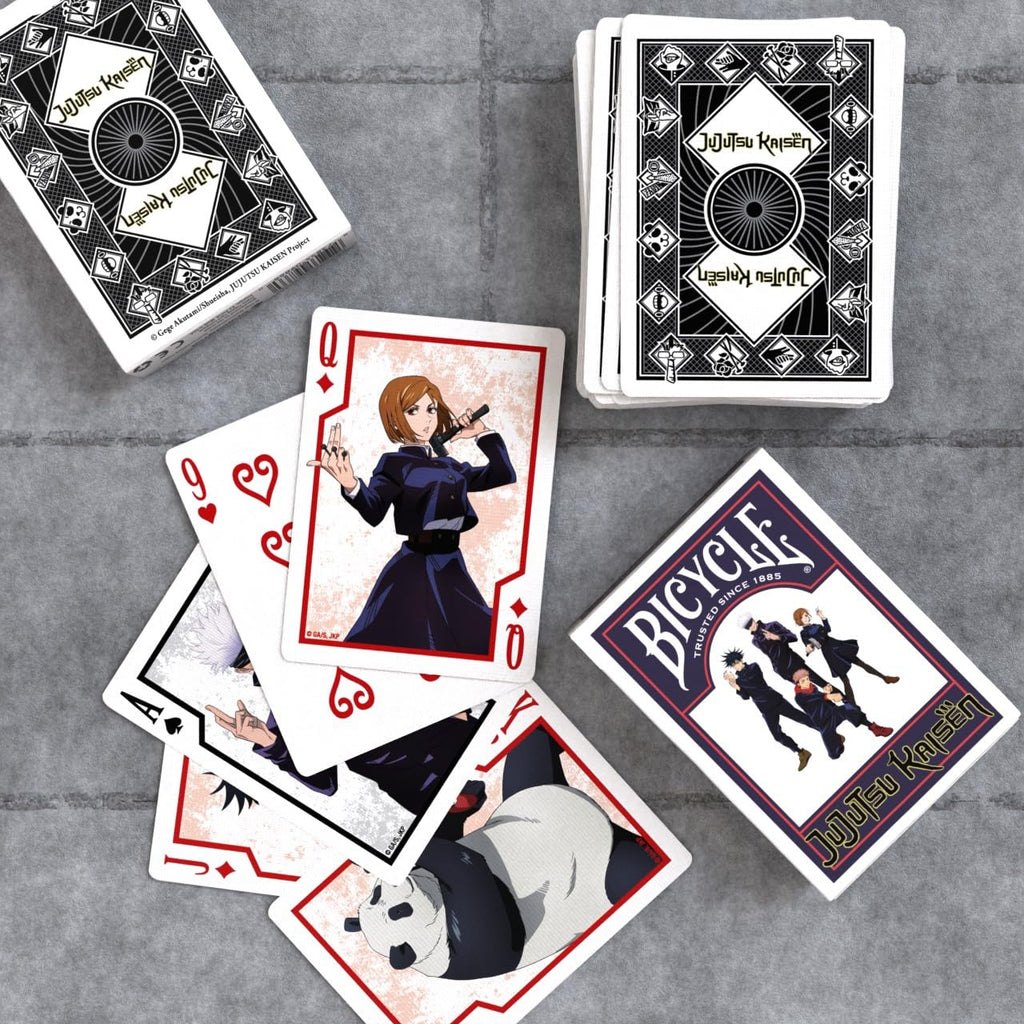 Bicycle Jujutsu Kaisen Collectible Deck of Cards – Official Anime Playing Cards, Poker Size, 52 Cards