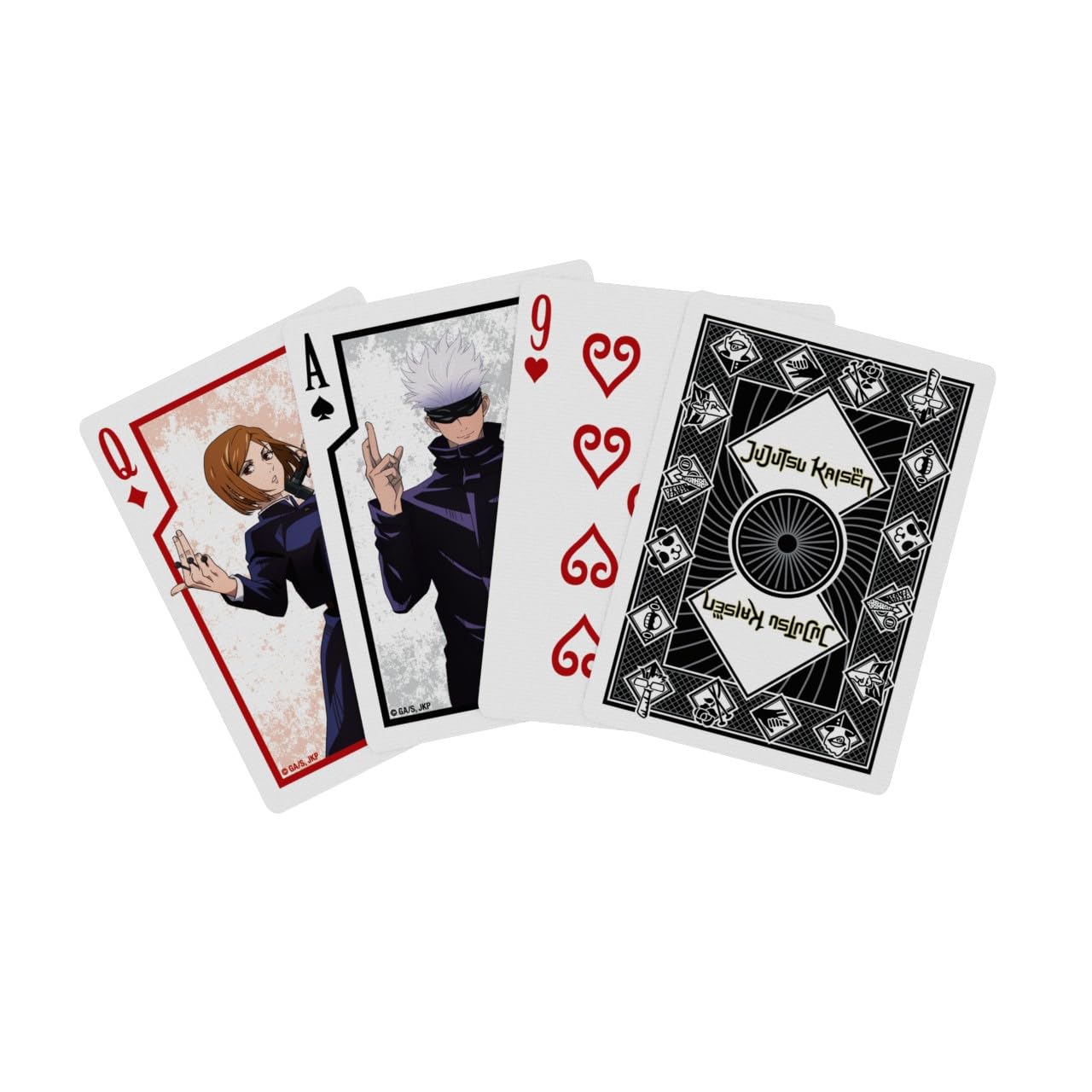 Bicycle Jujutsu Kaisen Collectible Deck of Cards – Official Anime Playing Cards, Poker Size, 52 Cards