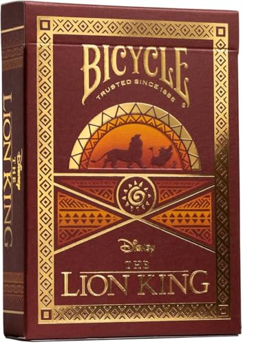 Bicycle Lion King Playing Cards – 1 Deck with Custom Court Cards and Gold Foil Accents