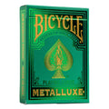 Bicycle Metalluxe Green Playing Cards – Metal Foil Finish, Poker Size Deck