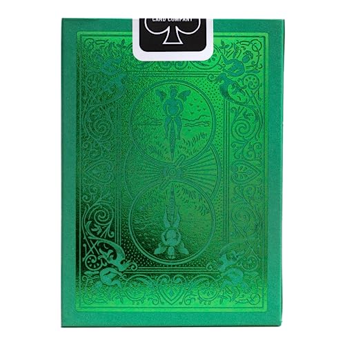 Bicycle Metalluxe Green Playing Cards – Metal Foil Finish, Poker Size Deck