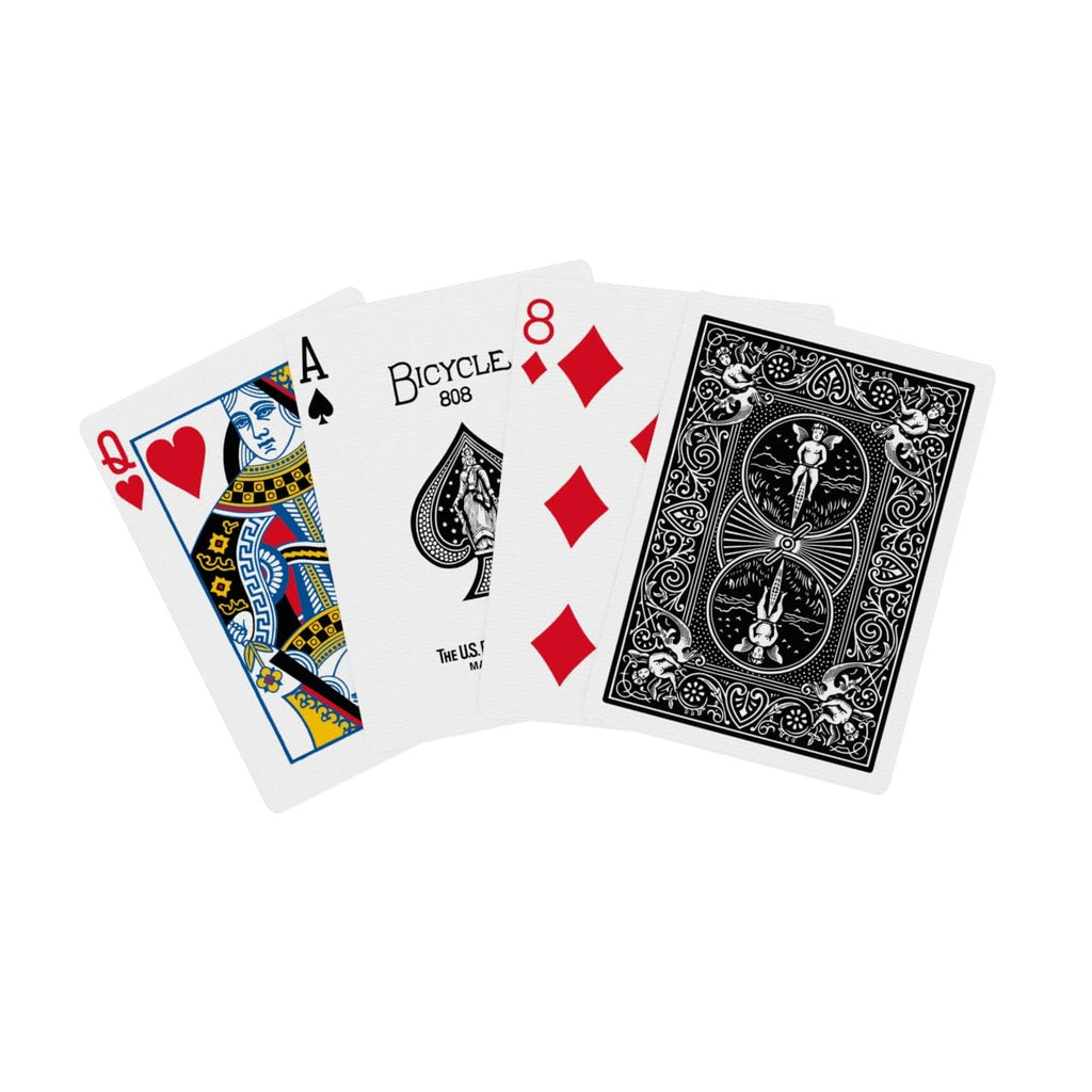 Bicycle Playing Cards 4 Pack: Standard Index Poker Decks in Red and Black for Games & Magic
