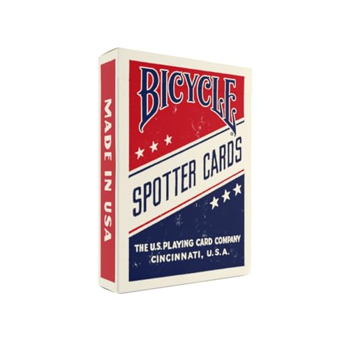 Bicycle Spotter (Red) Playing Cards Deck – WWII Aircraft Silhouette Reproduction, Standard Size, Made in USA