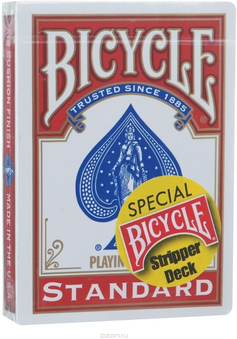 Bicycle Stripper Deck Red - Magic Trick Gaff Cards by Merz67