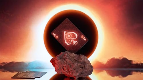Bicycle Sunspot Stargazer Playing Cards – Vibrant Solar Design with Air-Cushion Finish
