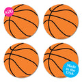 Big Dot of Happiness Nothin' but Net Basketball Paper Cutouts – 20-Piece Set for Sports-Themed Parties