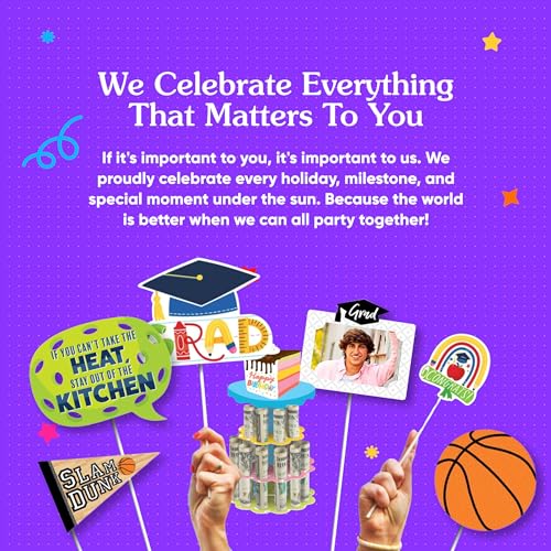 Big Dot of Happiness Nothin' but Net Basketball Paper Cutouts – 20-Piece Set for Sports-Themed Parties