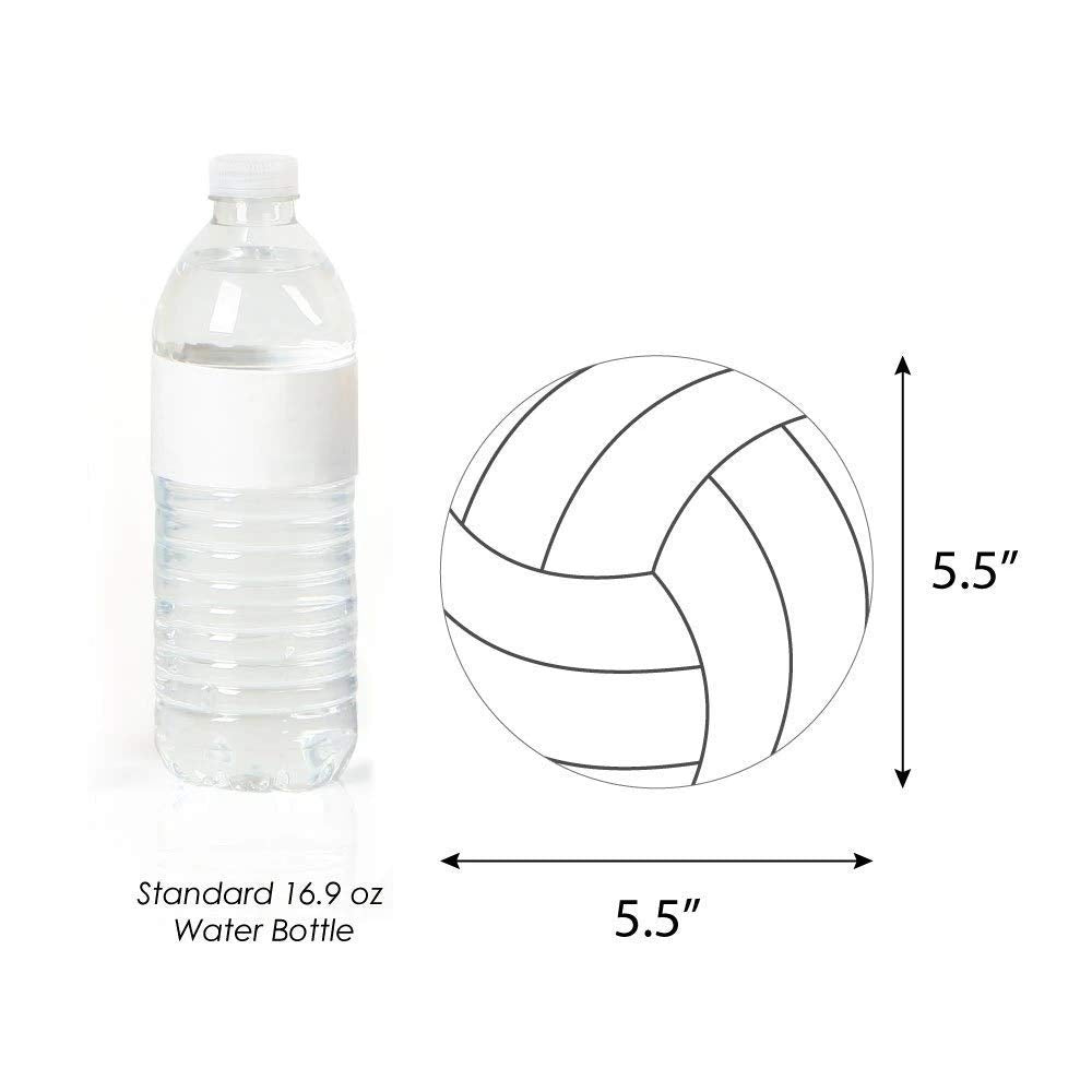 Big Dot of Happiness Volleyball Party Decorations - 20 Double-Sided Paper Cutouts, 5.5-Inch Sports-Themed Decor