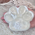 Big Taba Squishy Cat Paw 5in - Slow-Rising Sticky Fidget Toy, Transparent & Milky White, Stress Relief, Gift