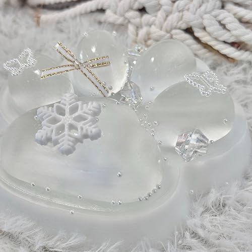 Big Taba Squishy Cat Paw 5in - Slow-Rising Sticky Fidget Toy, Transparent & Milky White, Stress Relief, Gift