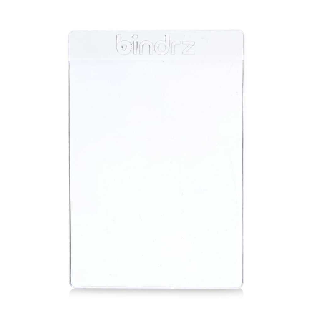 bindrz 50 Semi Rigid Card Holders for PSA, BGS, SGC, CSG Grading – Clear PVC, 3-5/16" x 4-7/8" with 1/2" Lip