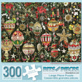 Bits and Pieces 300 Piece Jigsaw Puzzle – Christmas Ornaments by Barbara Behr, 18" x 24"