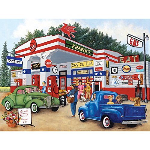 Bits and Pieces 300-Piece Jigsaw Puzzle – Frank's Friendly Service by Kay Lamb Shannon (18" x 24")