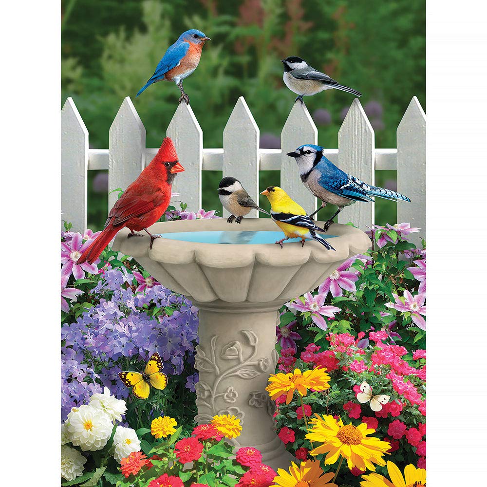 Bits and Pieces 300 Piece Jigsaw Puzzle – Summer Garden Friends by Alan Giana – 18" x 24"