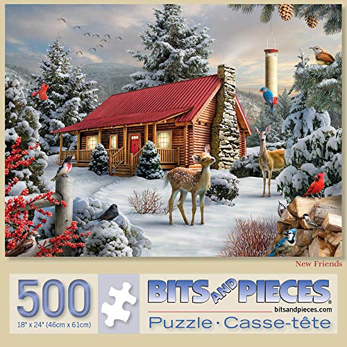 Bits and Pieces 500-Piece Jigsaw Puzzle 'New Friends' by Alan Giana – 18x24 Inch