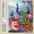 Bits and Pieces 500-Piece Jigsaw Puzzle – Peacocks at Flower Lake by Oleg Gavrilov, 18" x 24"
