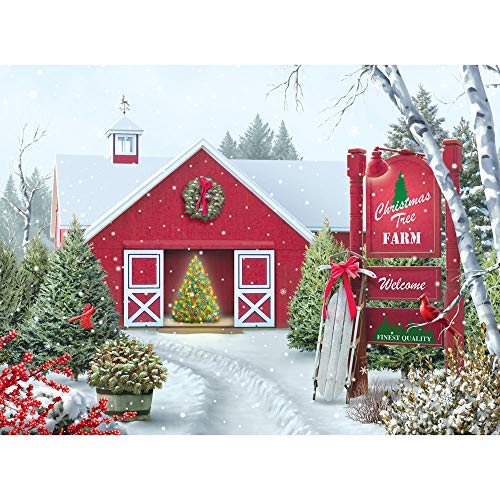 Bits and Pieces Christmas Tree Farm 300-Piece Jigsaw Puzzle - 18x24 Inches