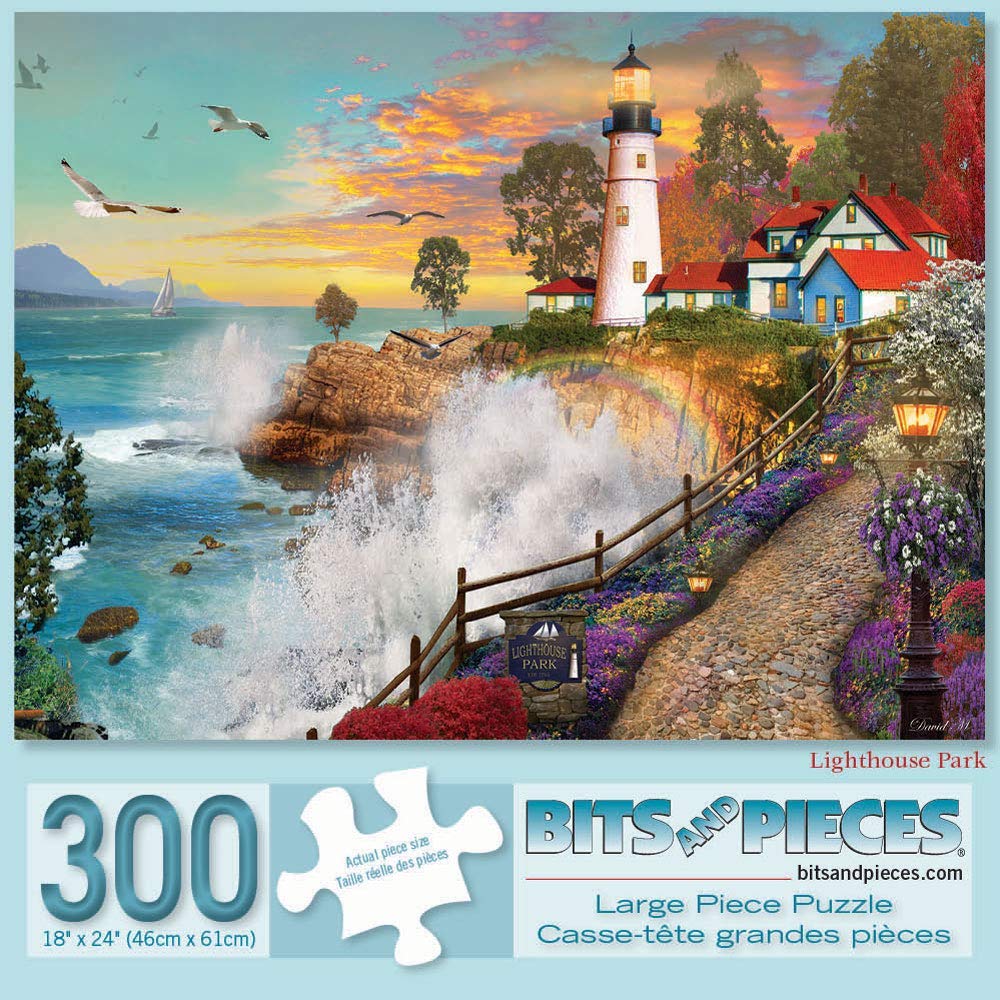 Bits and Pieces Lighthouse Park 300-Piece Jigsaw Puzzle (18x24 inches)