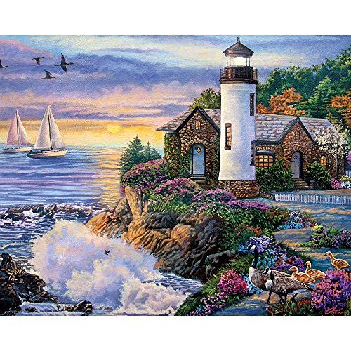 Bits and Pieces 'Perfect Dawn' 300-Piece Jigsaw Puzzle – Ocean Sunrise by Laura Glen Lawson, 18x24 Inches
