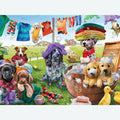Bits and Pieces 'Puppies Playing' 300-Piece Jigsaw Puzzle – Adrian Chesterman Art, 18x24 Inches