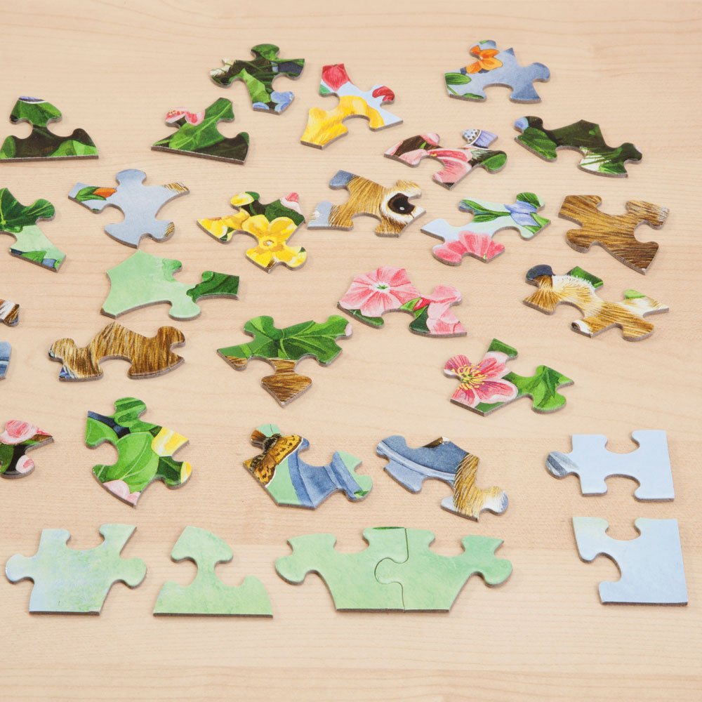 Bits and Pieces Woodland Friends 100 Piece Jigsaw Puzzle – Forest Animals by Julie Bauknecht, 15x19 Inches