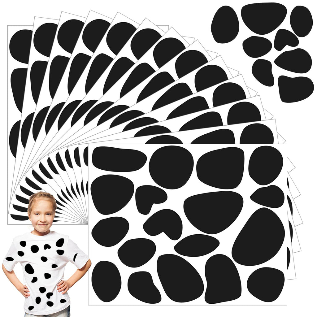 Black Felt Dalmatian Spots – 216 Self-Adhesive Circles for Costumes and DIY Crafts