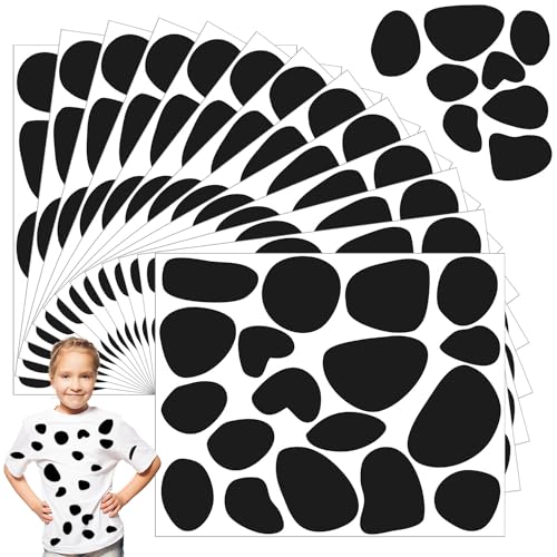 Black Felt Dalmatian Spots – 216 Self-Adhesive Circles for Costumes and DIY Crafts