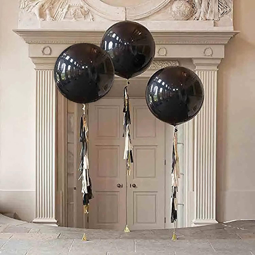 Black Latex Balloons 24 Inch - 15 Pack Jumbo Party Balloons by kockuu