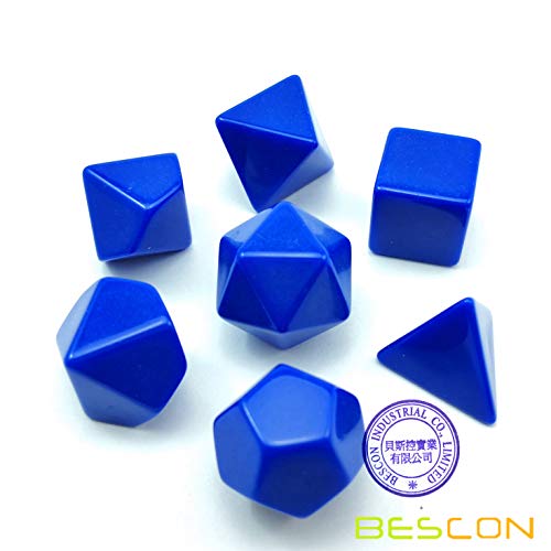 Blank Polyhedral Dice Set 35pcs – Solid Colors Acrylic Dice for DIY Printing and Engraving