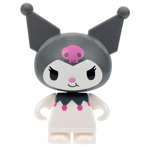 BLDR Hello Kitty and Friends Kuromi's Popcorn Stand Building Set – 117 Pieces with Poseable Kuromi & Chococat Figures, Ages 8+
