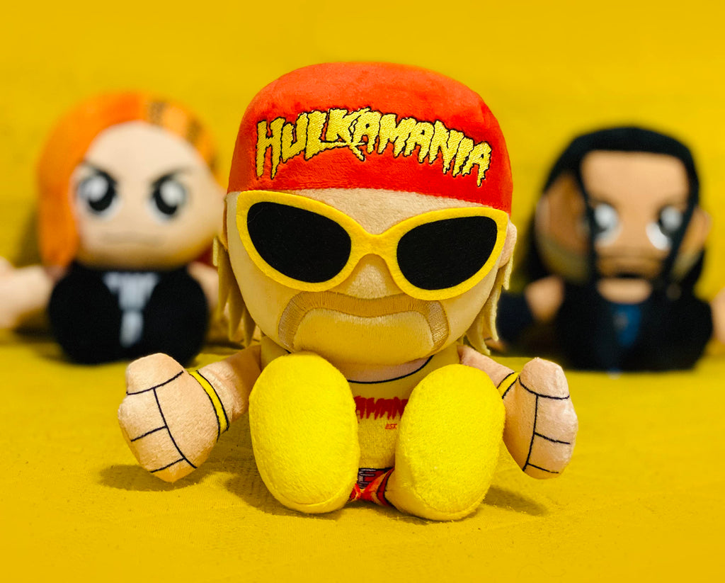 Bleacher Creatures WWE Hulk Hogan 8" Kuricha Sitting Plush - Soft Chibi-Style Toy