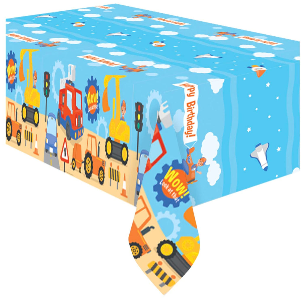 Blippi Tablecloth 54x108 inches – Treasures Gifted Licensed Plastic Party Table Cover