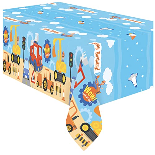 Blippi Tablecloth 54x108 inches – Treasures Gifted Licensed Plastic Party Table Cover