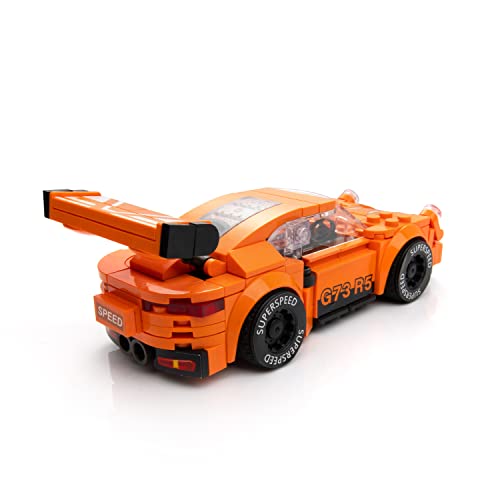 Block Builder 911 Racing Car Building Block Set – 230-Piece Brick Kit for Kids and Adults
