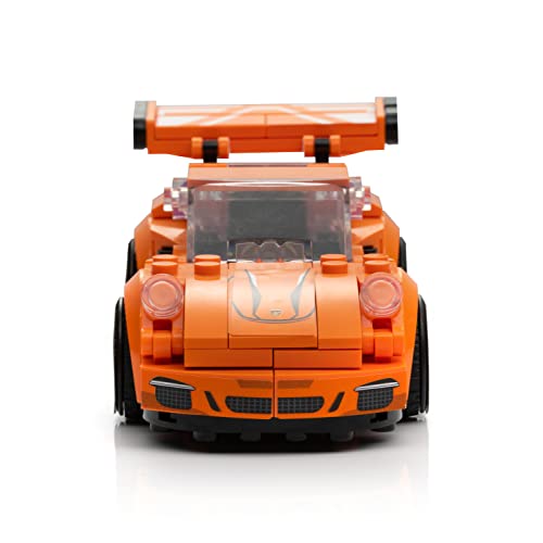Block Builder 911 Racing Car Building Block Set – 230-Piece Brick Kit for Kids and Adults