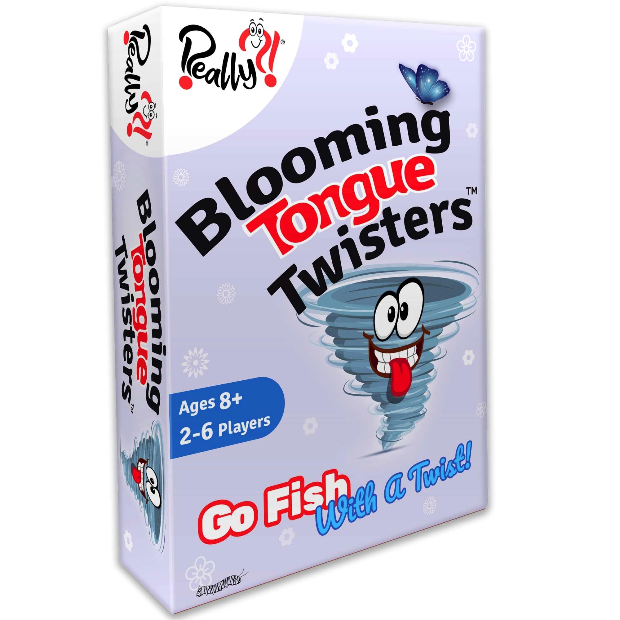 Blooming Tongue Twisters Card Game – Fun Language Game for Kids 8-12, Teens & Adults by Really?!
