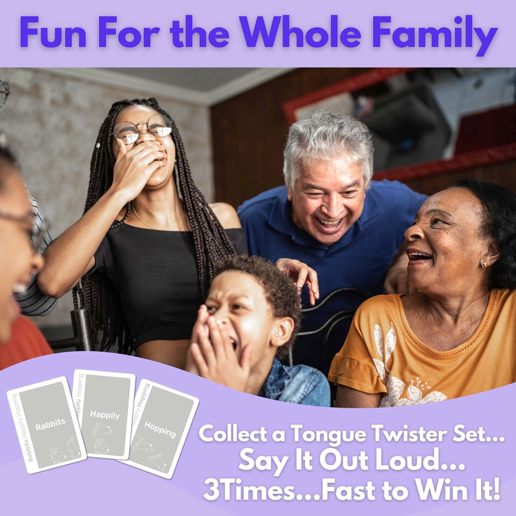 Blooming Tongue Twisters Card Game – Fun Language Game for Kids 8-12, Teens & Adults by Really?!