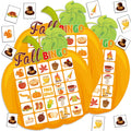 Blosssound Fall Bingo Game – 24 Pumpkin Bingo Cards for Autumn Parties, Classroom Activities, and Harvest Celebrations