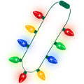 Blowata 5-Pack Christmas Light-Up Necklaces - 9 Bulbs Each, 3 Modes, 40-Inch, Battery Included