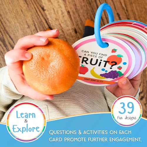Blu Jay Indoor Scavenger Hunt Cards for Toddlers Ages 2+ | 20 Double-Sided Cards with Detachable Ring