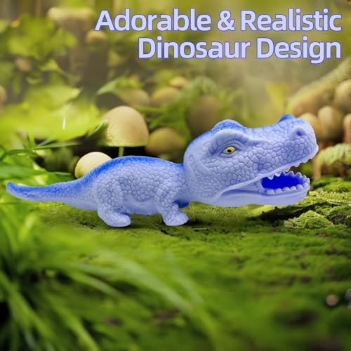 Blue Dinosaur Squishy Stress Ball – Sand-Filled Fidget Toy for Kids & Adults