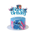 Blue Glitter Happy Birthday Cake Topper – Cute Cartoon Party Decoration for Boys & Girls