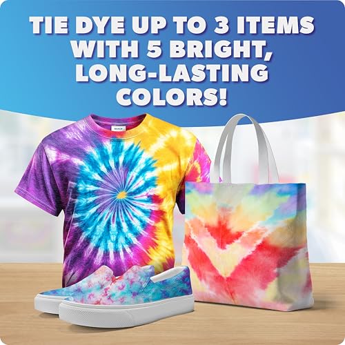 Blue Marble Tie-Dye Dotz 10-Piece Set – Mess-Free Tie Dye Craft Kit for Kids Ages 5+