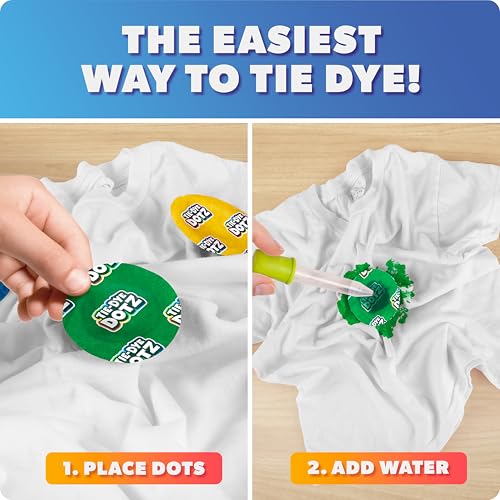 Blue Marble Tie-Dye Dotz 10-Piece Set – Mess-Free Tie Dye Craft Kit for Kids Ages 5+