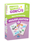 Blue Orange Super Genius Multiplication 2 Card Game – Learn Times Tables 6-9 with Fun Matching