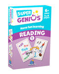 Blue Orange Super Genius Reading 1 Card Game - Build Vocabulary with Fun Matching Game for Kids Ages 6+